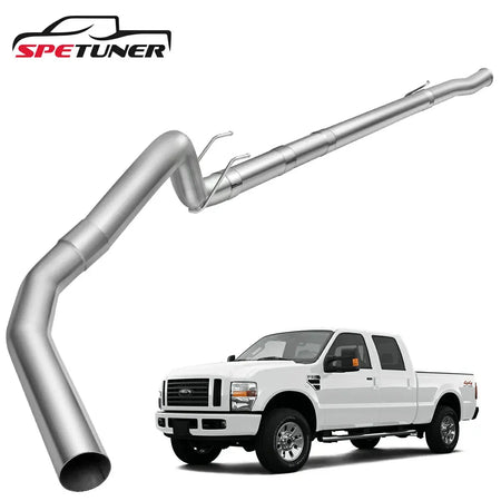 4"/5'' 2008-2010 Ford 6.4 Powerstroke Cat & DPF Delete Race Pipe|SPETUNER-2