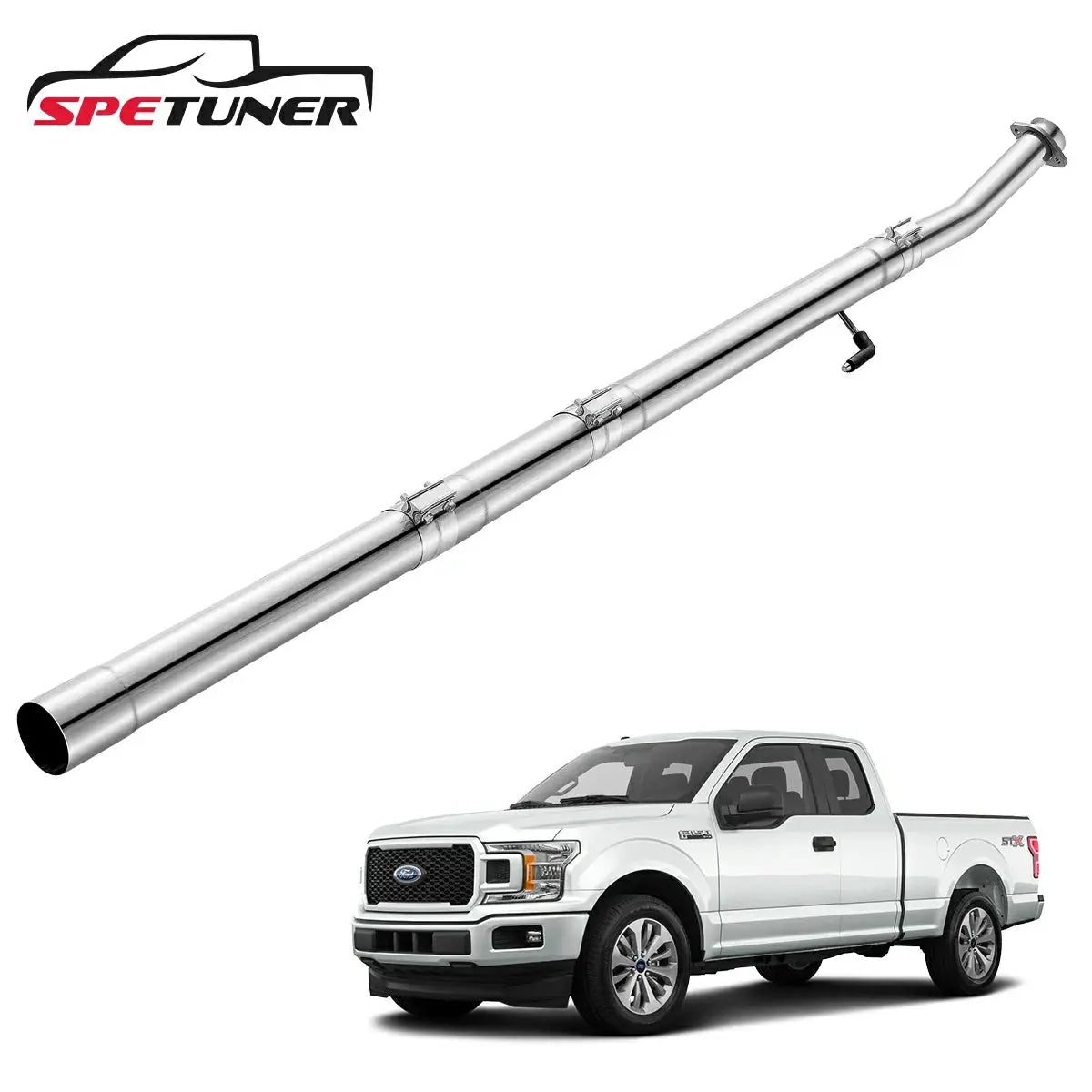 3.5''/4" 2018-2020 3.0 Powerstroke DPF Delete Race Pipe | Ford F-150|SPETUNER