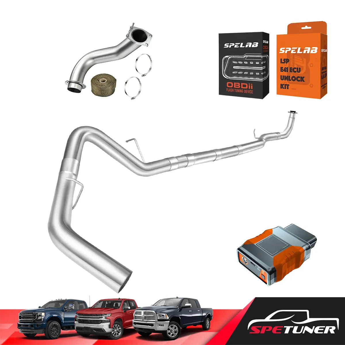 DPF/CCV/EGR/DEF Delete 2017-2023 L5P 6.6L Duramax All-in-One Kit SPETUNER