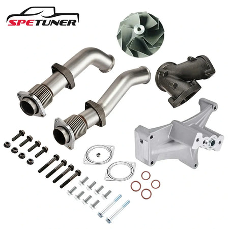 Bellowed Up-Pipe Kit & EBPV & Turbo for Ford 1999.5-2003 7.3L Powerstroke SPEtuner
