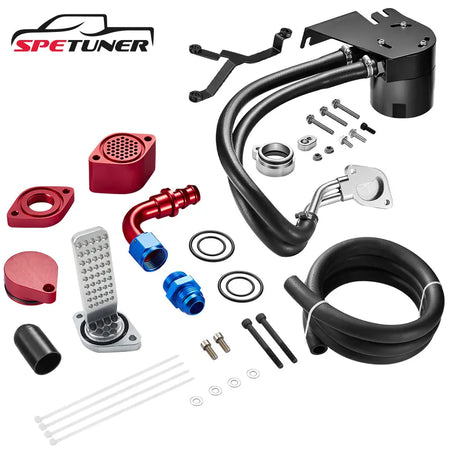 2011+ Ford 6.7L Powerstroke CCV Reroute/Delete w/Catch Can Internal&External Kit |SPETUNER-883