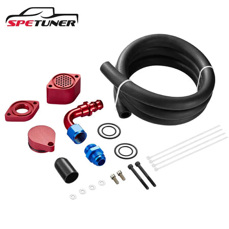 2011+ Ford 6.7L Powerstroke CCV Reroute/Delete w/Catch Can Internal&External Kit |SPETUNER-14