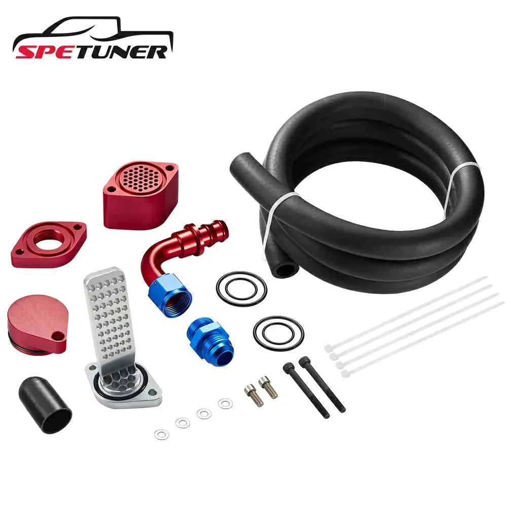 2011+ Ford 6.7L Powerstroke CCV Reroute/Delete w/Catch Can Internal&External Kit |SPETUNER-10