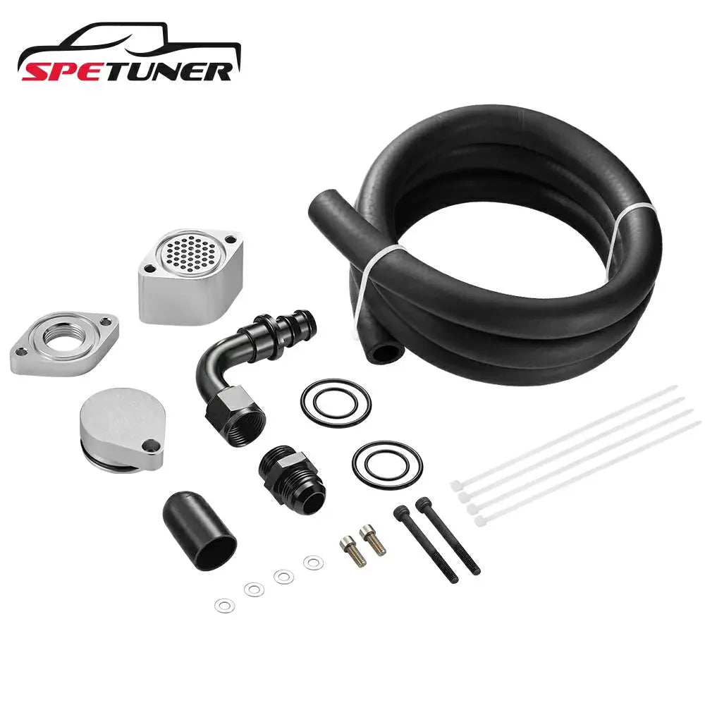 2011+ Ford 6.7L Powerstroke CCV Reroute/Delete w/Catch Can Internal&External Kit |SPETUNER-15