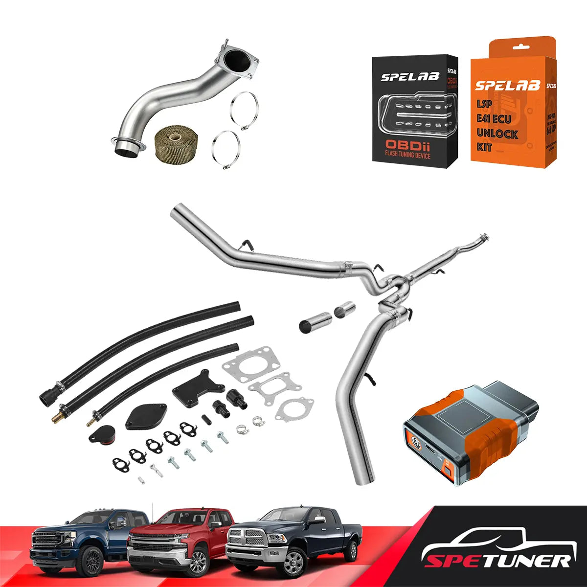 DPF/CCV/EGR/DEF Delete 2017-2023 L5P 6.6L Duramax All-in-One Kit SPETUNER