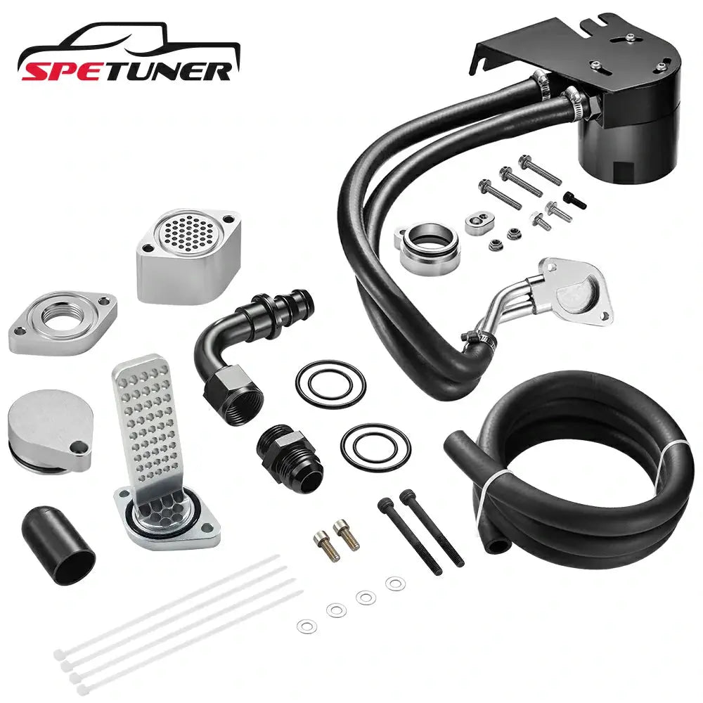 2011+ Ford 6.7L Powerstroke CCV Reroute/Delete w/Catch Can Internal&External Kit |SPETUNER-3